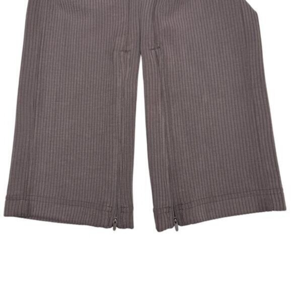 Lululemon Ribbed Softstreme Zip-Leg High-Rise Cropped Pant 25" Espresso Size 0 - Picture 9 of 10